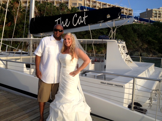 weddings in St. Thomas on the VI Catamaran